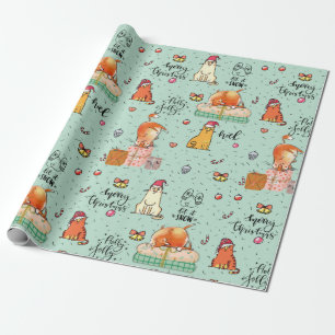 Christmas Cats Wrapping Paper