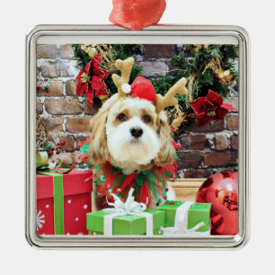 Christmas - Cavachon - Max Metal Tree Decoration