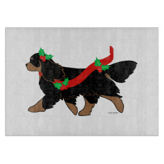 Christmas Cavalier Cutting Board