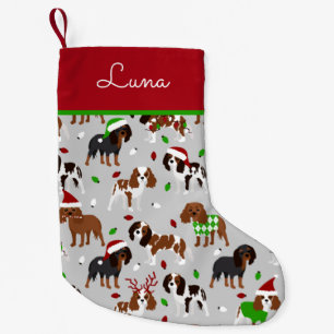 Christmas Cavalier King Charles Spaniel Small Christmas Stocking