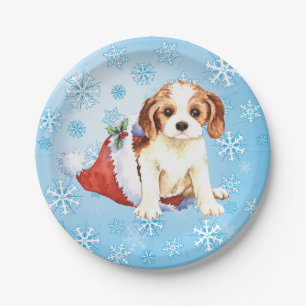 Christmas Cavalier Paper Plate