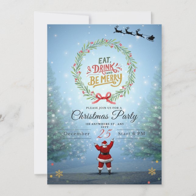 Christmas Celebration Invitation (Front)