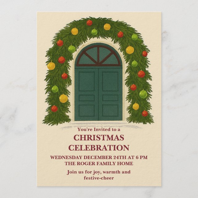Christmas Celebration Invitation (Front)