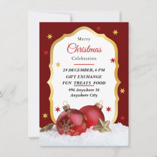 Christmas Celebration Party Invitation