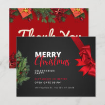 Christmas Celebration Party Invitation Post Card