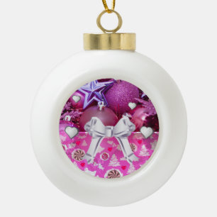 Christmas Ceramic Ball Ornament