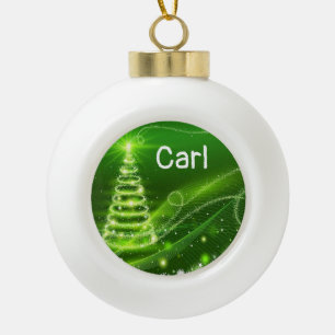 Christmas Ceramic Ball Ornament