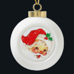 Christmas Ceramic Ball Ornament, Santa Ceramic Ball Christmas Ornament<br><div class="desc">Christmas Ceramic Ball Ornament

Decorate your beautiful Christmas tree with a one of a kind customised ornament.

Something for everyone,  Maria lurdis afonso,  
https://www.zazzle.com/succeedinbeautybarb</div>