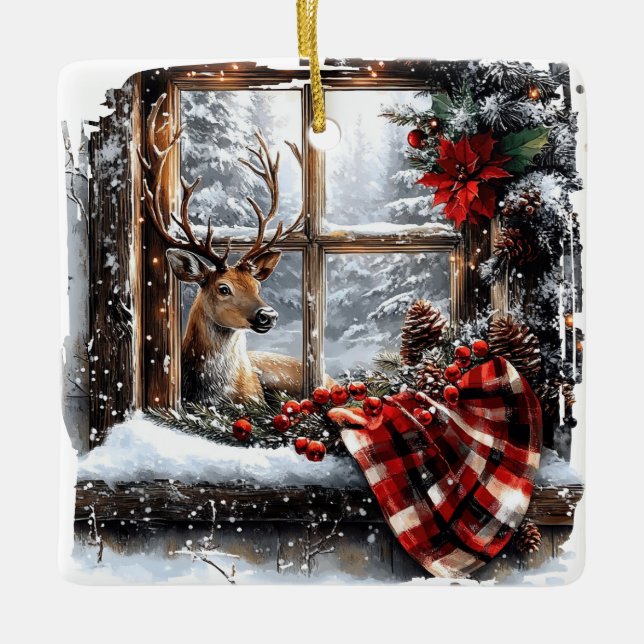 Christmas Ceramic Ornament (Front)