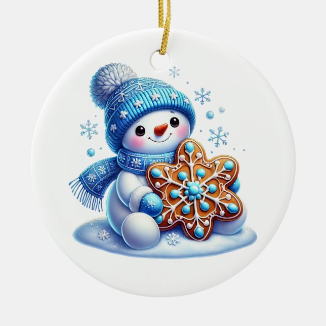 Christmas Ceramic Ornament (Front)