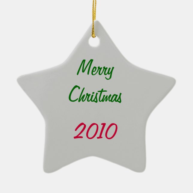 Christmas Ceramic Tree Decoration (Front)