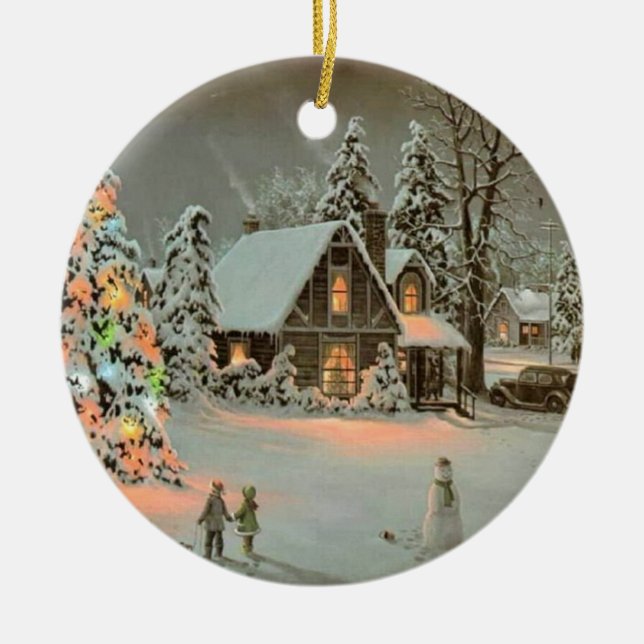 CHRISTMAS CERAMIC TREE DECORATION (Front)