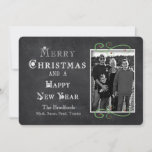 CHRISTMAS - CHALKBOARD - PHOTO INSERT INVITATION<br><div class="desc">UNIQUE CHRISTMAS CARD THAT IS SURE TO PUT A SMILE ON YOUR FRIENDS AND PEERS AS THEY VIEW YOU FAMILY'S PHOTO IN THIS CHALKBOARD GREETING CARD. SIMPLY REMOVE SAMPLE AND INSERT YOUR FAVORITE PIC.</div>