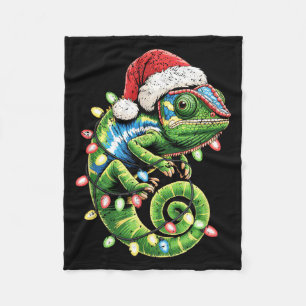 Christmas Chameleon Toddler Kids Boys Christmas Xm Fleece Blanket