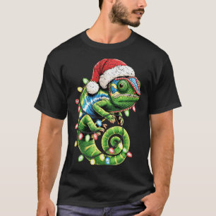 Christmas Chameleon Toddler Kids Boys Christmas Xm T-Shirt