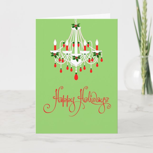 Christmas Chandelier Card (Front)