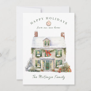 Christmas Change Address New Home Holiday Card