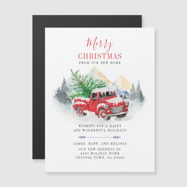 Christmas Change of Address Moving Announcement (Front/Back)
