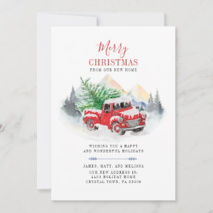 Christmas Change of Address Moving Announcement