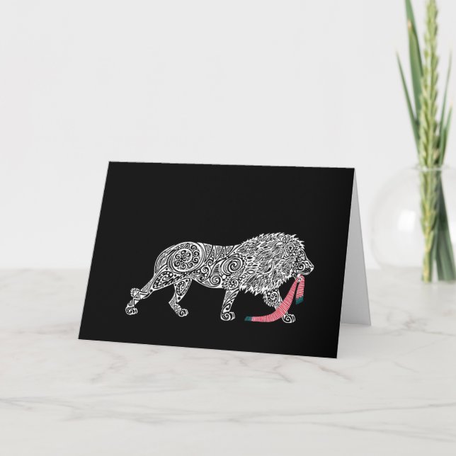 Christmas Chaos Collection: Lion Thank You Card (Front)