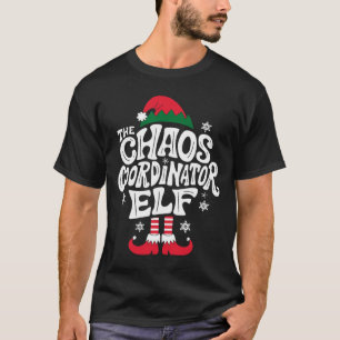 Christmas Chaos Coordinator Elf Xmas Pajama Gift M T-Shirt