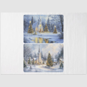 Christmas Chapel Tissue Paper