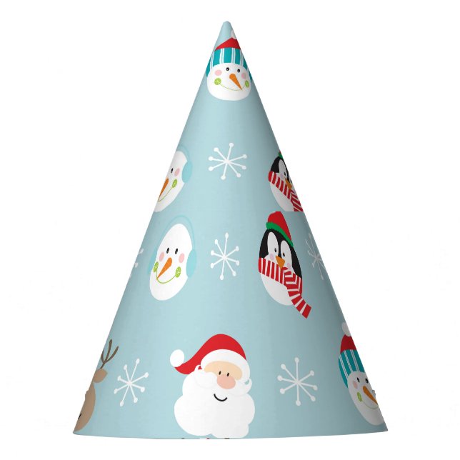Christmas Character Heads: Festive Wrap Party Hat (Front)