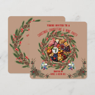 Christmas Charcuterie and Wine Party Invitation