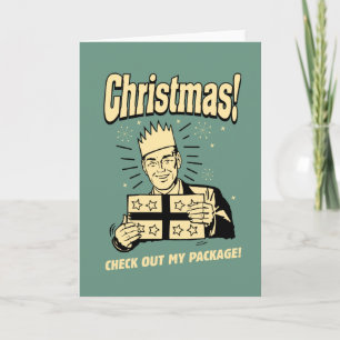 Christmas: Check Out My Package Holiday Card
