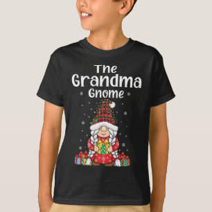 Christmas check plaid pattern cute Xmas grandma Gn T-Shirt