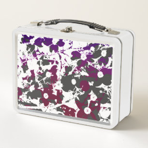 Christmas Checkerd Design/Season Joy Metal Lunch Box