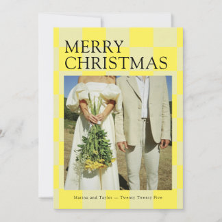 Christmas Checkers Holiday Card