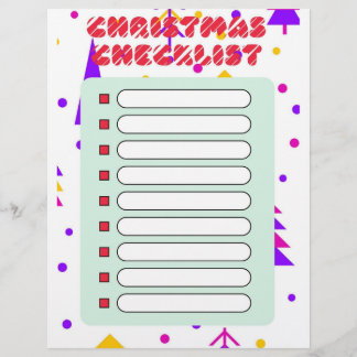 Christmas  Checklist Flyer