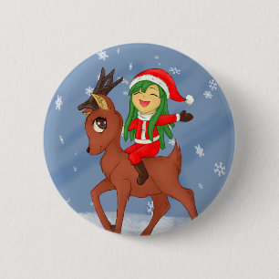Christmas Cheer 6 Cm Round Badge