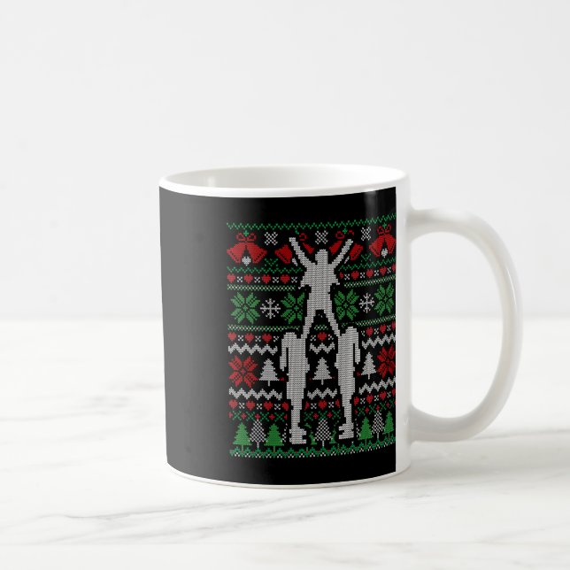 Christmas Cheer Cheerleader Gift  Coffee Mug (Right)