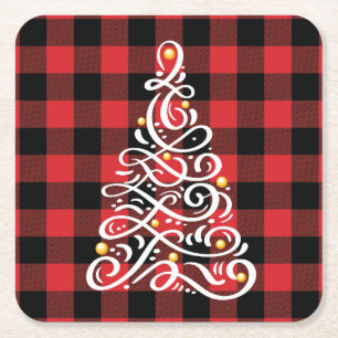 Christmas Cheer Coaster with Tree