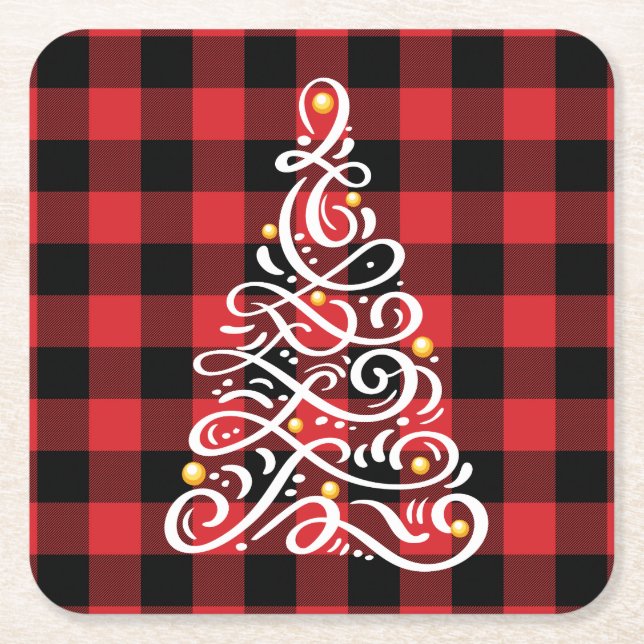 Christmas Cheer Coaster with Tree (Front)