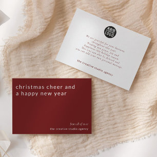 Christmas Cheer Corporate Holiday Greeting Card
