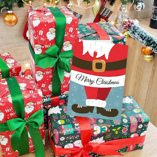 Christmas Cheer Cute Santa Suit Card