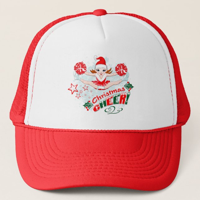 Christmas Cheer Festive Trucker Hat (Front)