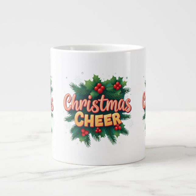 Christmas Cheer Jumbo Mug Design (Front)