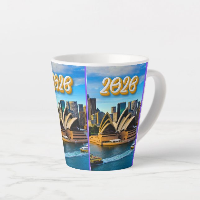 Christmas Cheer Latte Mug (Right Angle)