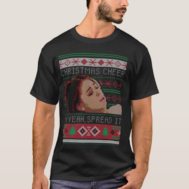 Christmas Cheer Oh Yeah, Spread It Christmas Sweat T-Shirt (Front)