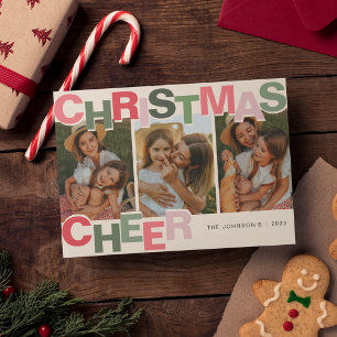 Christmas Cheer Photo Christmas Holiday Card
