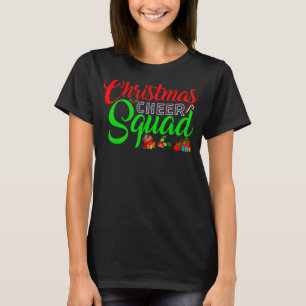 Christmas Cheer Squad Funny Cheerleading Xmas T-Shirt