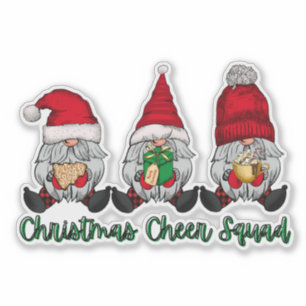 Christmas Cheer Squad gnomes cookie gift coca red