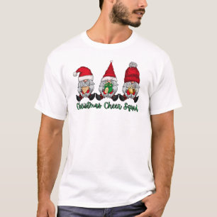 Christmas Cheer Squad gnomes cookie gift coca red  T-Shirt