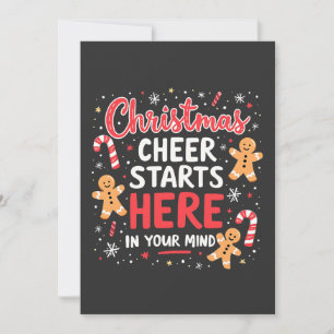 Christmas Cheer Starts Here Mental Health Awreness Invitation