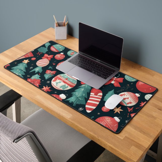 Christmas Cheer, Xmas Holiday, Christmas Gift for  Desk Mat (Office 2)