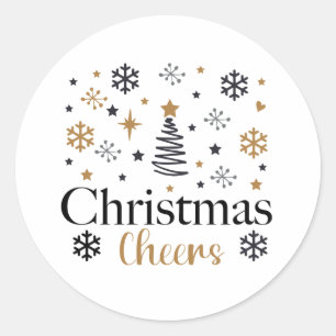 Christmas Cheers  Classic Round Sticker